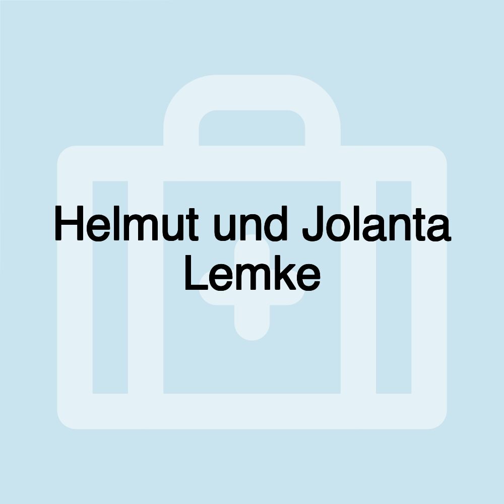 Helmut und Jolanta Lemke