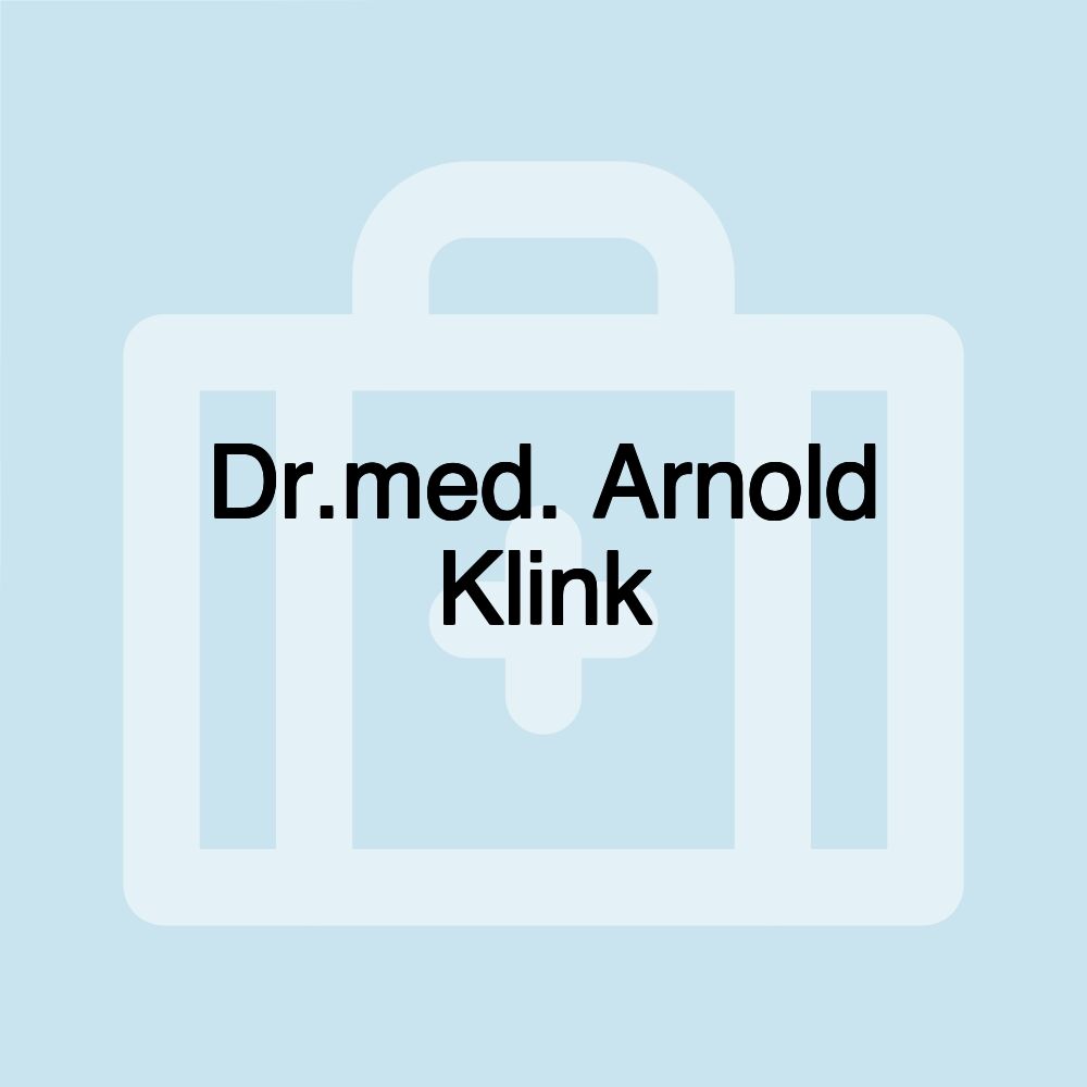 Dr.med. Arnold Klink