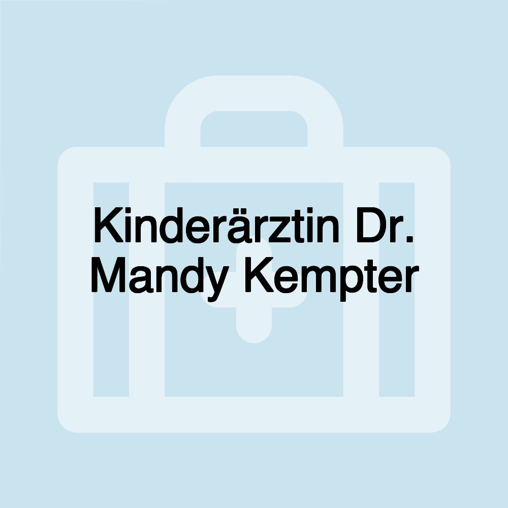 Kinderärztin Dr. Mandy Kempter