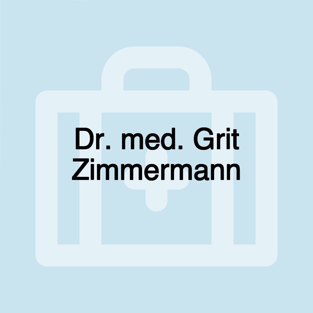 Dr. med. Grit Zimmermann