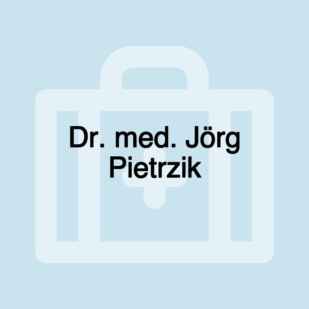 Dr. med. Jörg Pietrzik