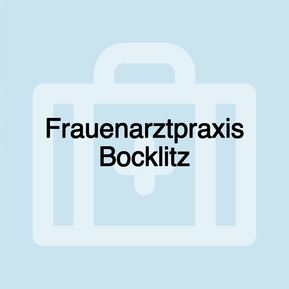 Frauenarztpraxis Bocklitz