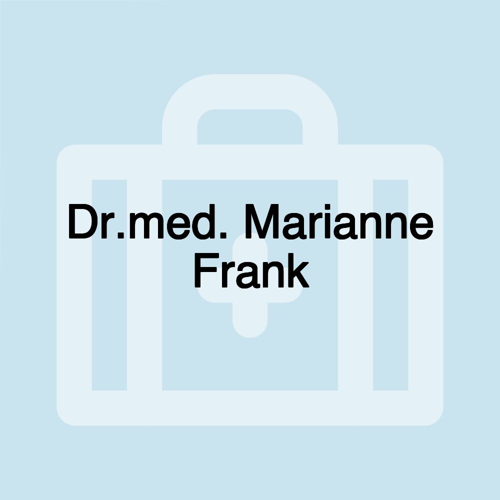 Dr.med. Marianne Frank