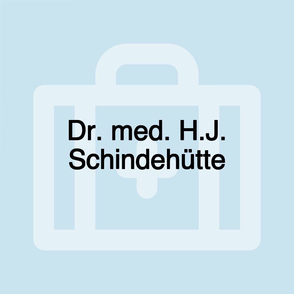 Dr. med. H.J. Schindehütte