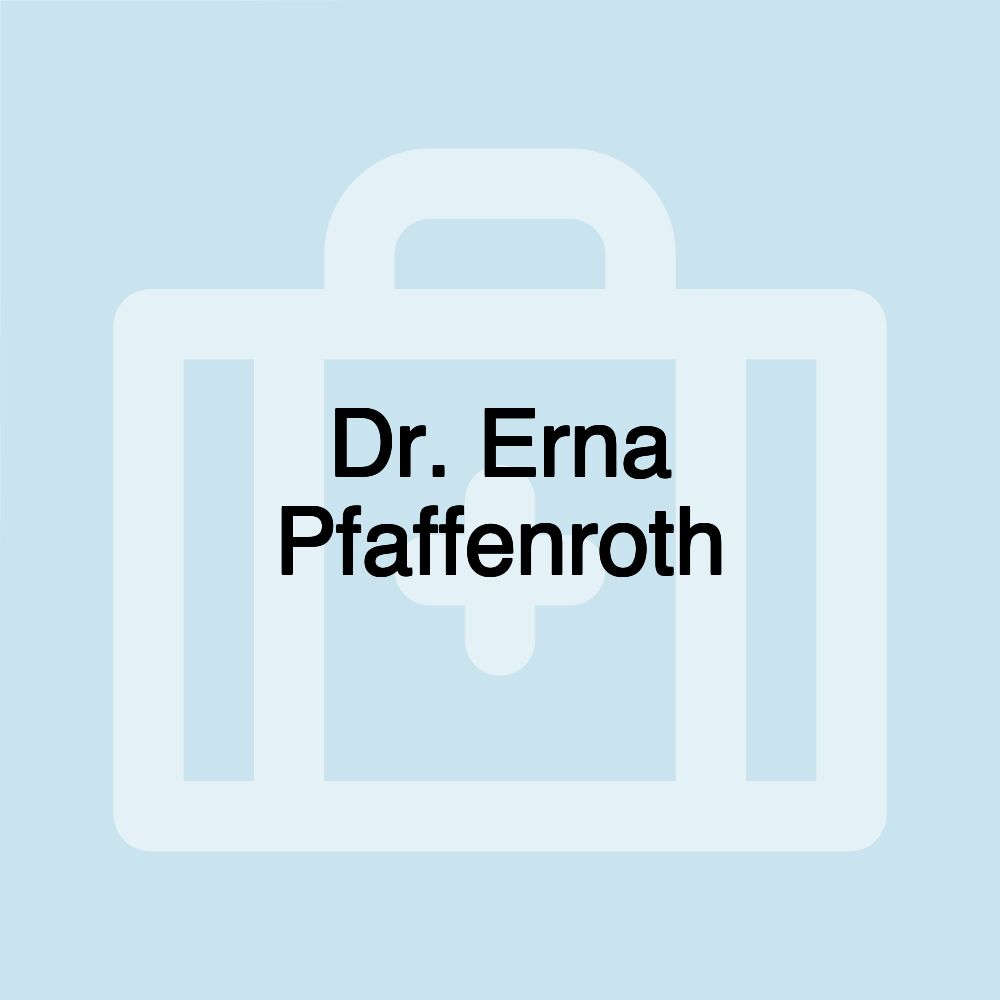 Dr. Erna Pfaffenroth