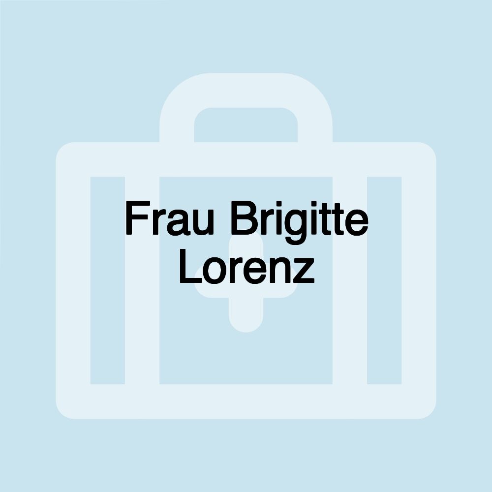 Frau Brigitte Lorenz