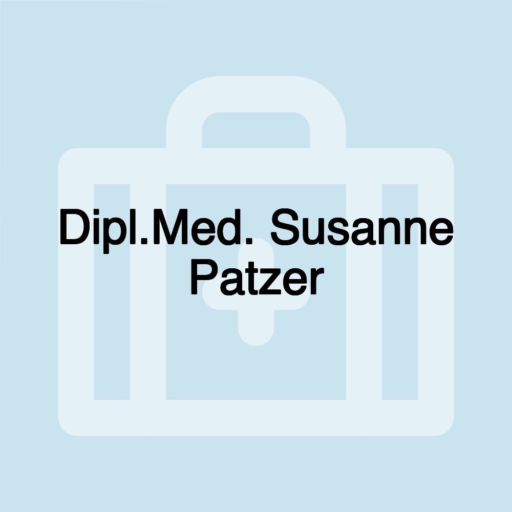 Dipl.Med. Susanne Patzer