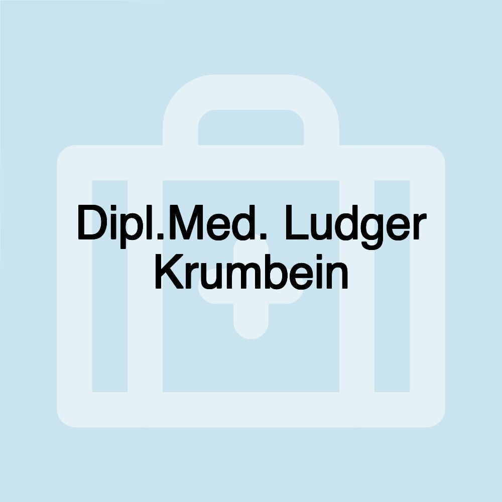 Dipl.Med. Ludger Krumbein