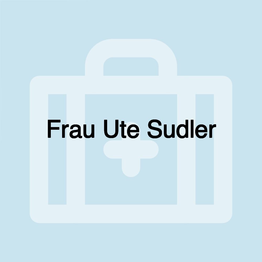 Frau Ute Sudler