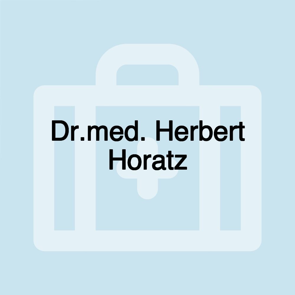 Dr.med. Herbert Horatz