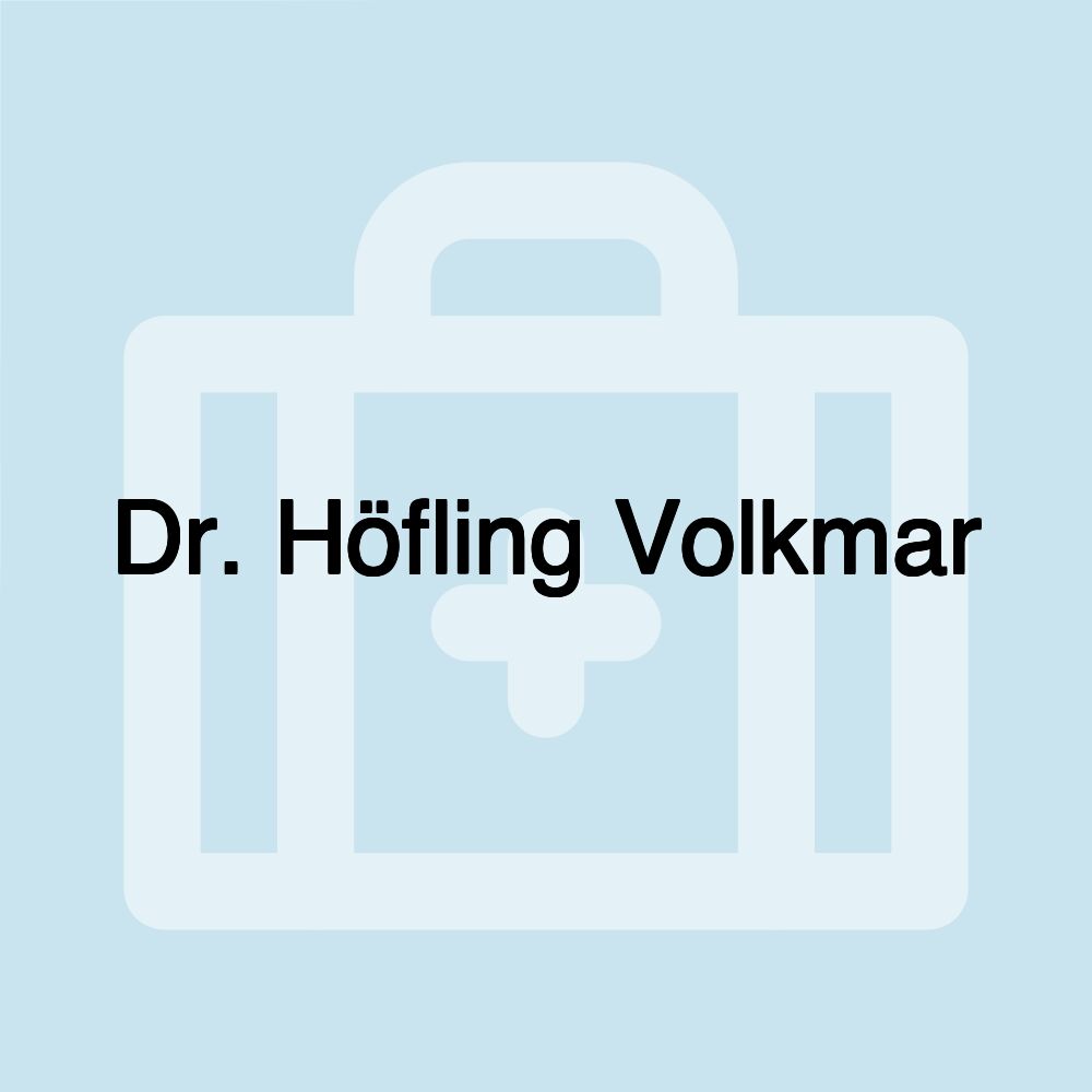 Dr. Höfling Volkmar