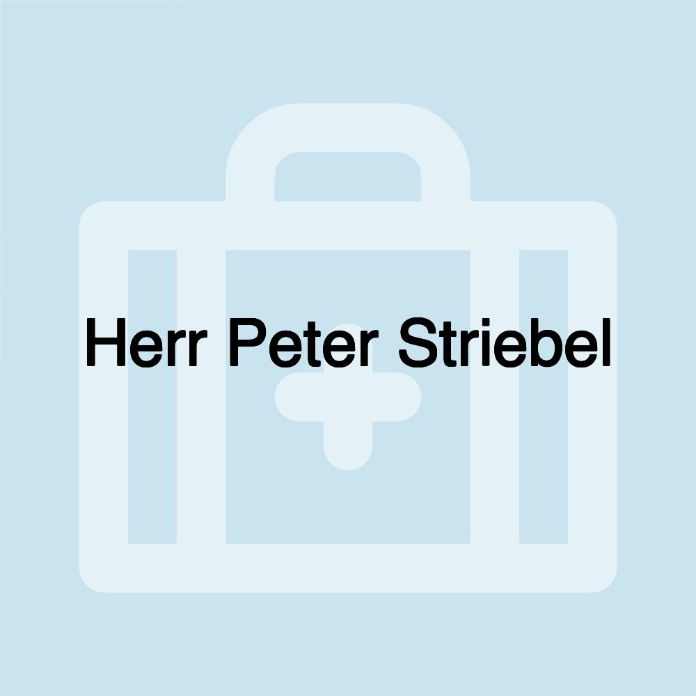 Herr Peter Striebel