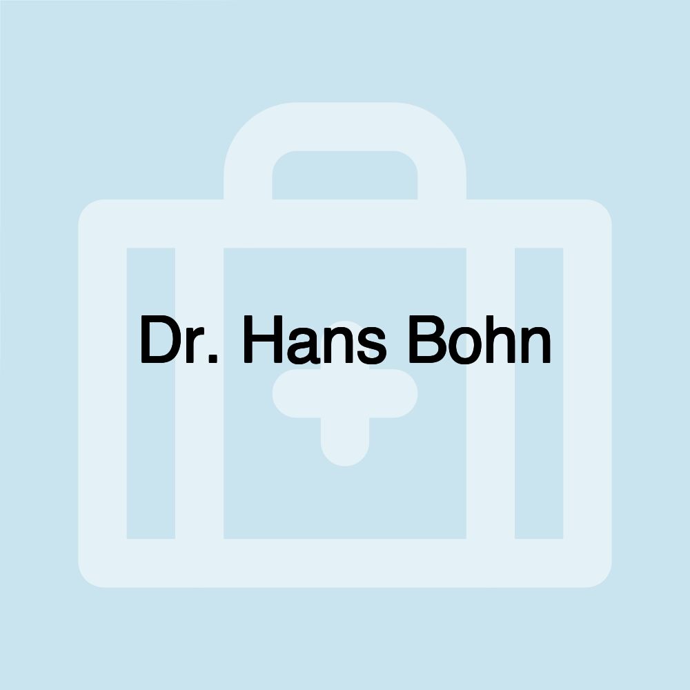 Dr. Hans Bohn