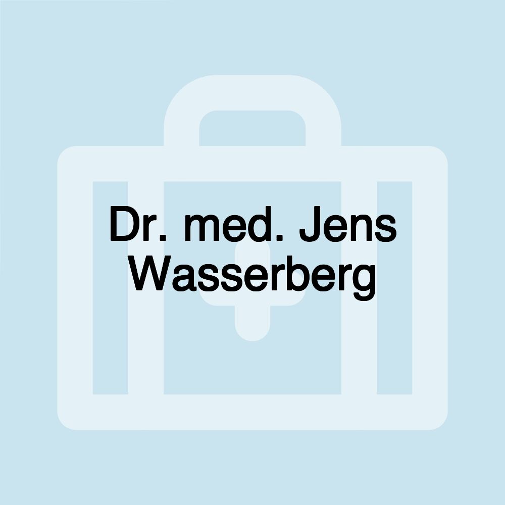 Dr. med. Jens Wasserberg