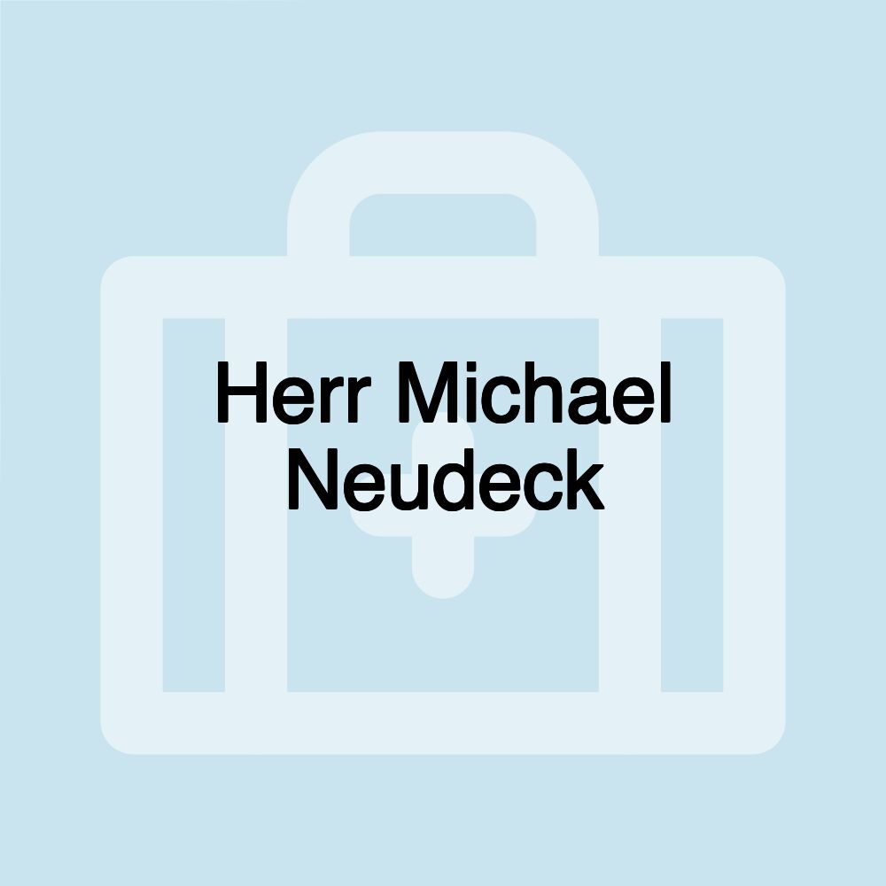 Herr Michael Neudeck