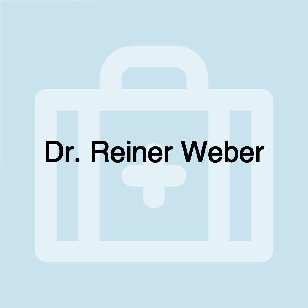 Dr. Reiner Weber