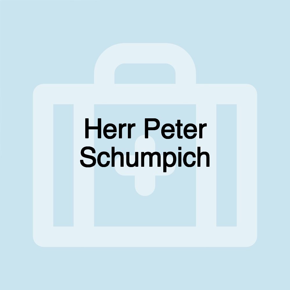 Herr Peter Schumpich