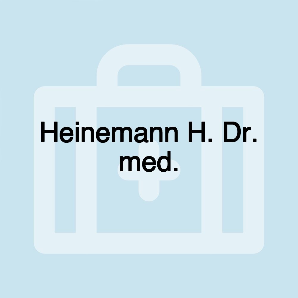 Heinemann H. Dr. med.