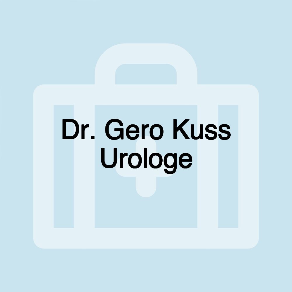 Dr. Gero Kuss Urologe