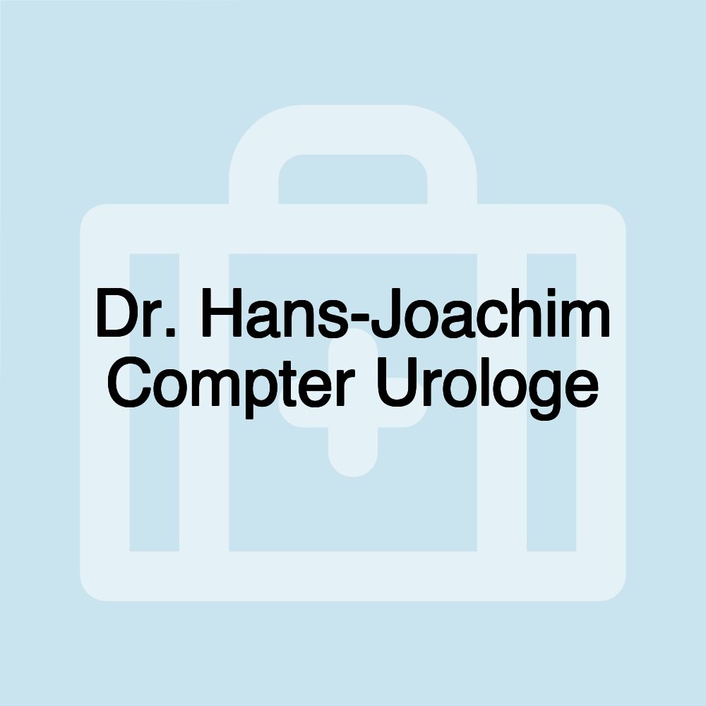 Dr. Hans-Joachim Compter Urologe