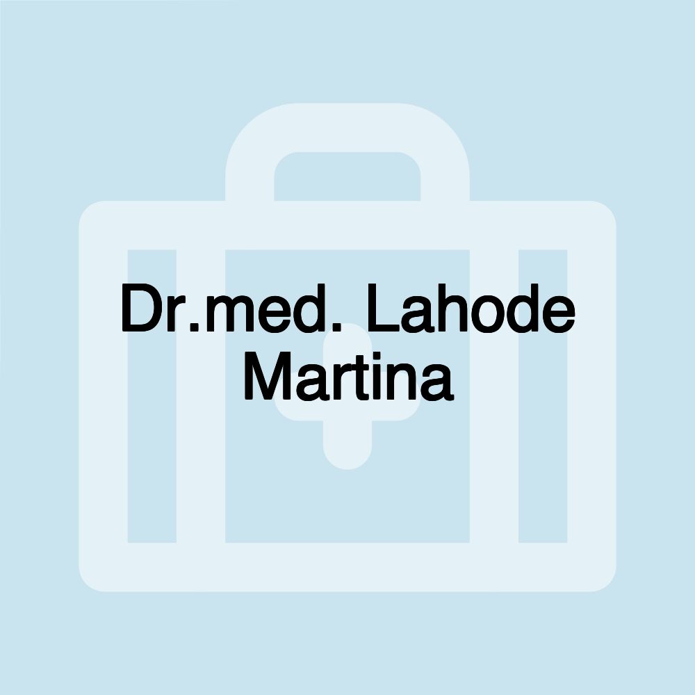 Dr.med. Lahode Martina