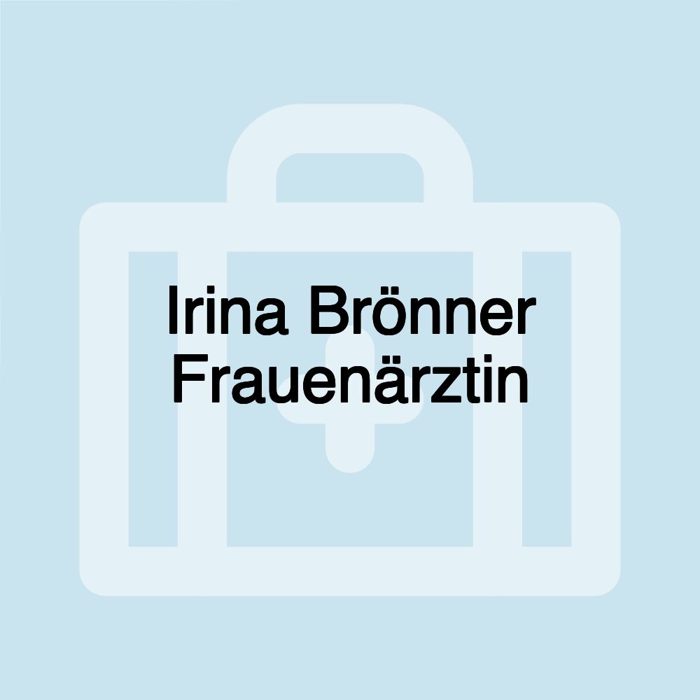 Irina Brönner Frauenärztin