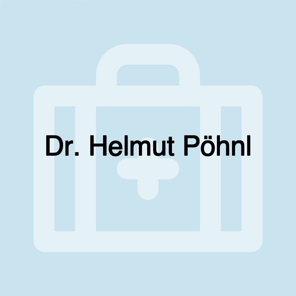 Dr. Helmut Pöhnl