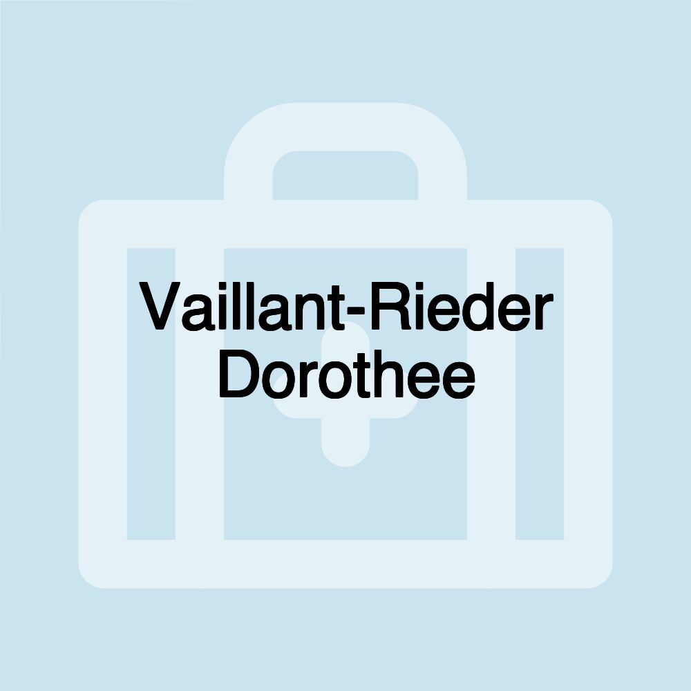 Vaillant-Rieder Dorothee