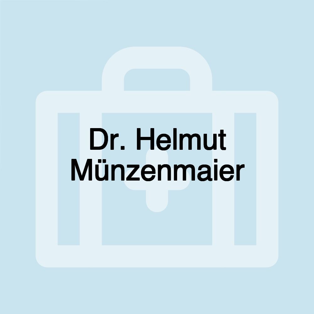 Dr. Helmut Münzenmaier