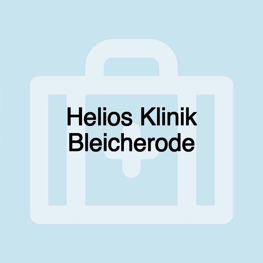 Helios Klinik Bleicherode