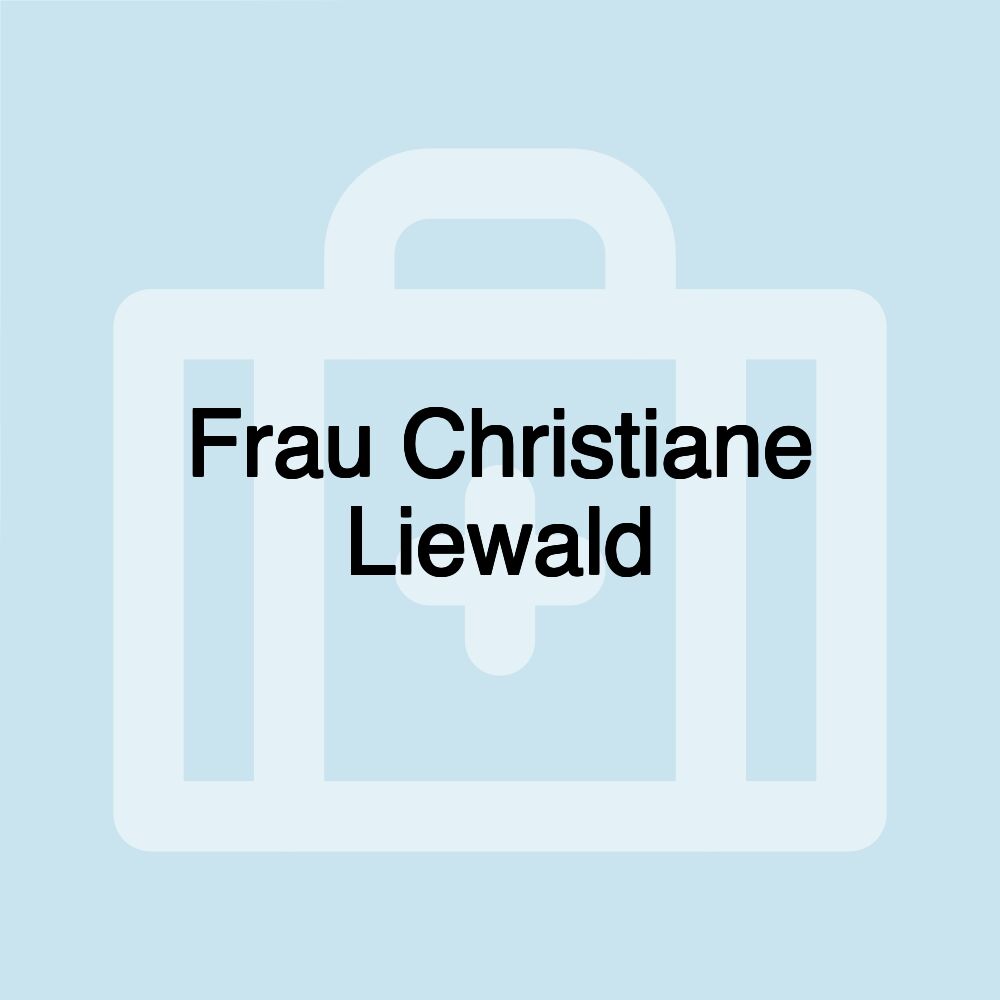 Frau Christiane Liewald