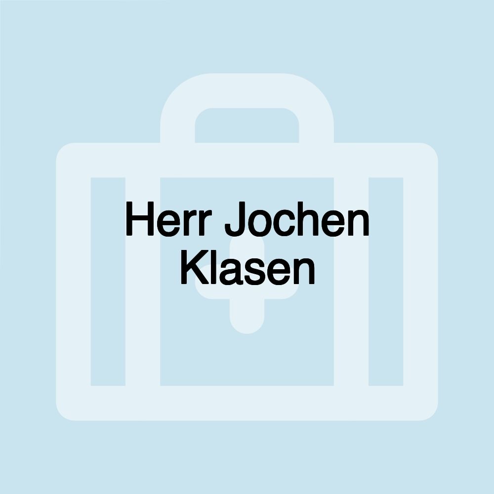 Herr Jochen Klasen