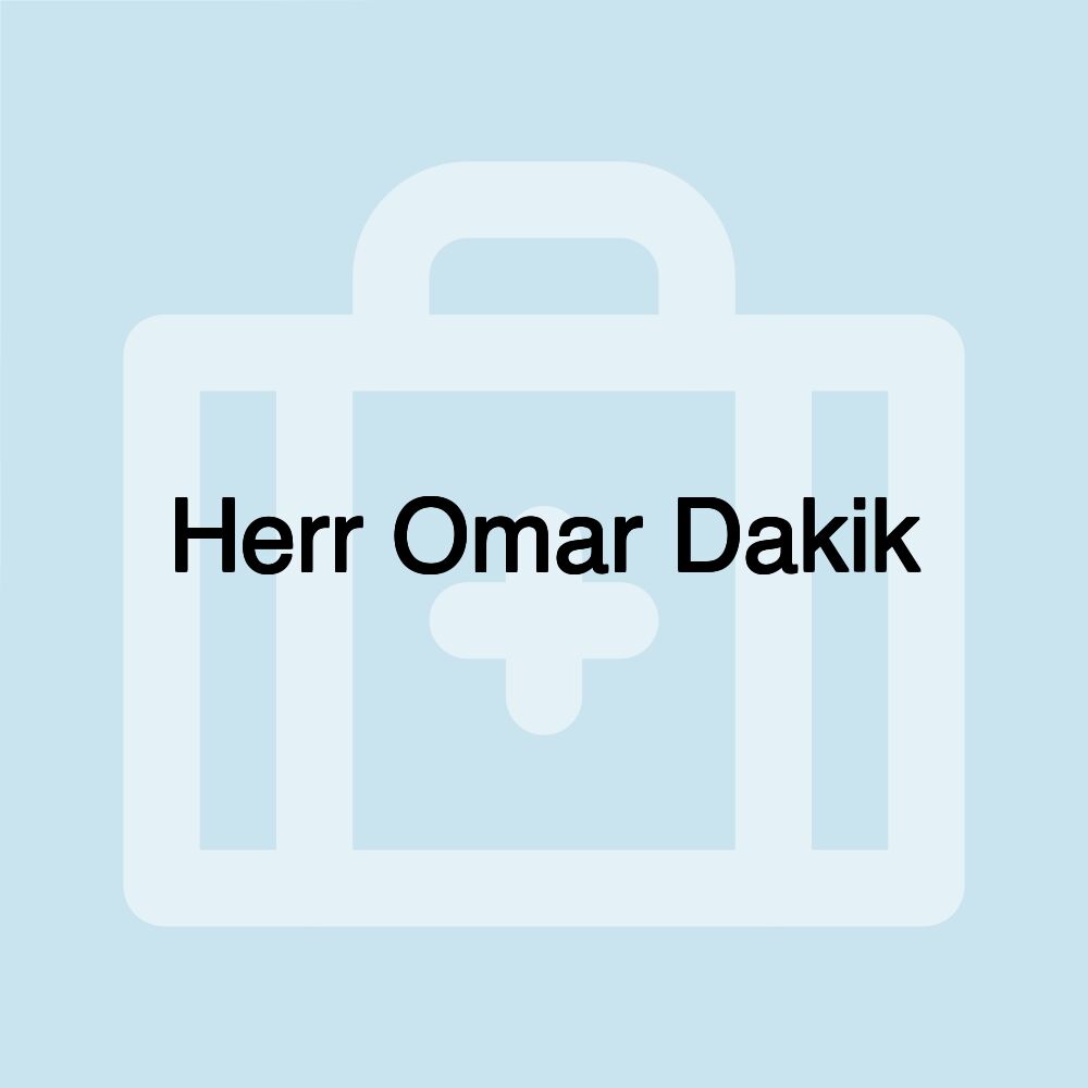 Herr Omar Dakik