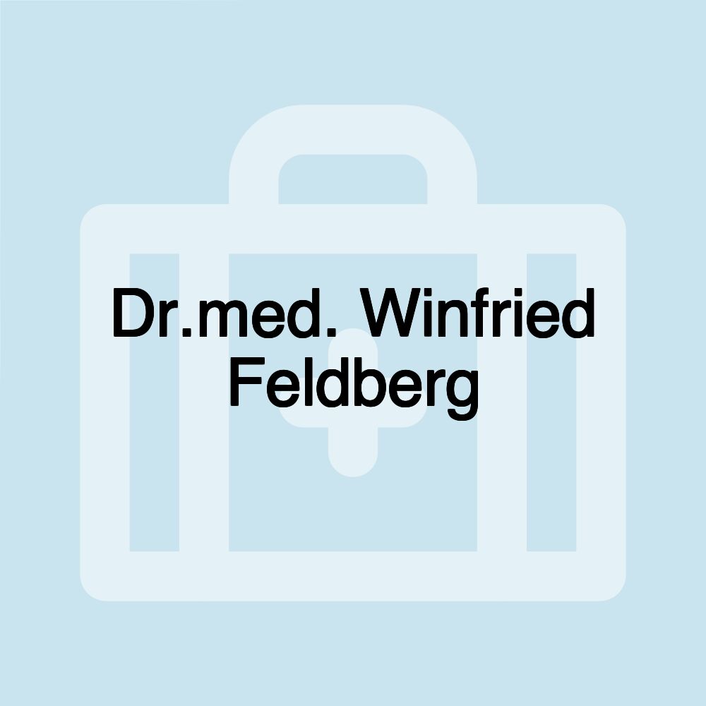 Dr.med. Winfried Feldberg