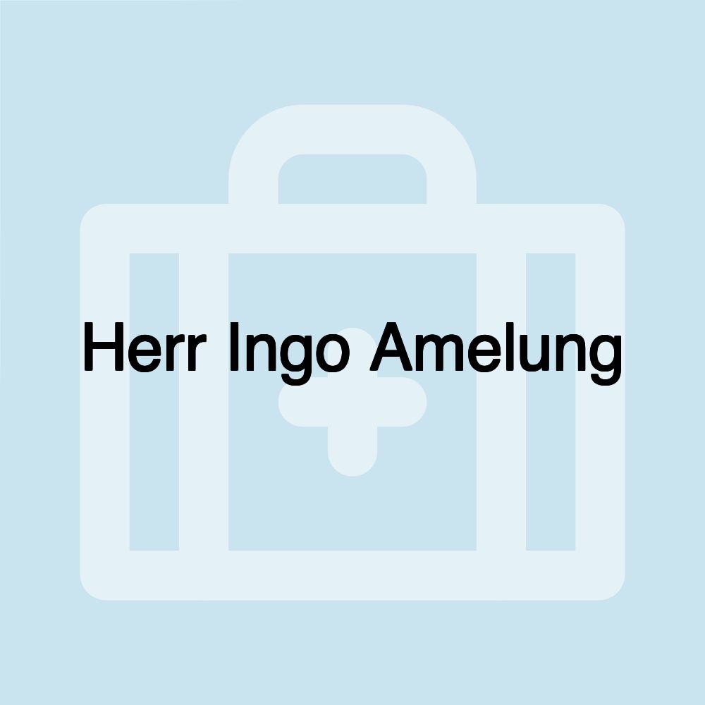 Herr Ingo Amelung