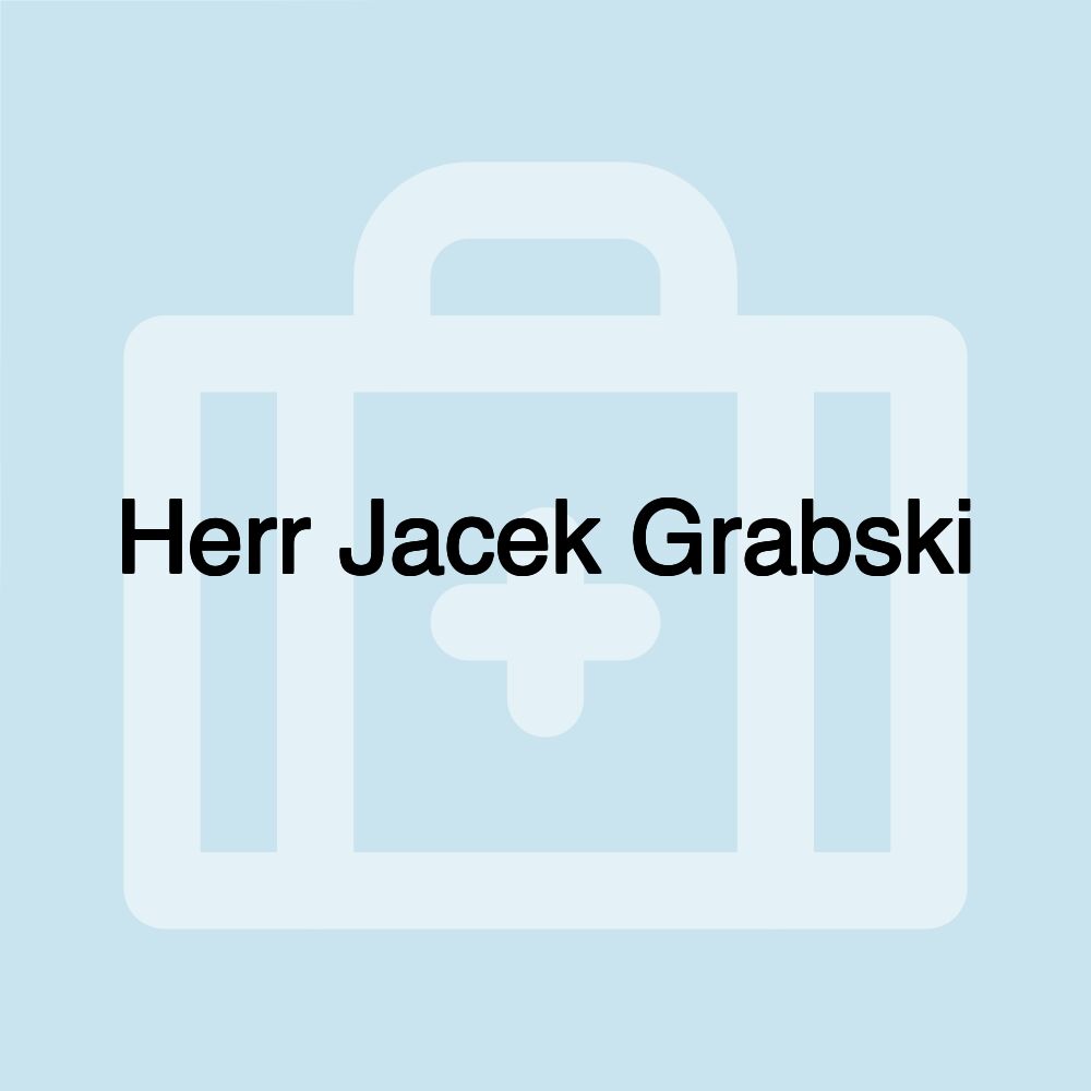 Herr Jacek Grabski