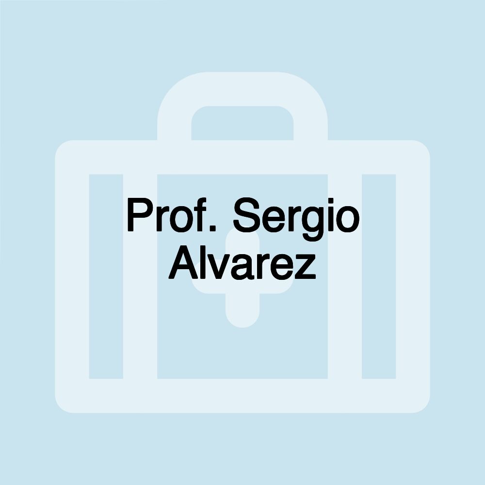 Prof. Sergio Alvarez