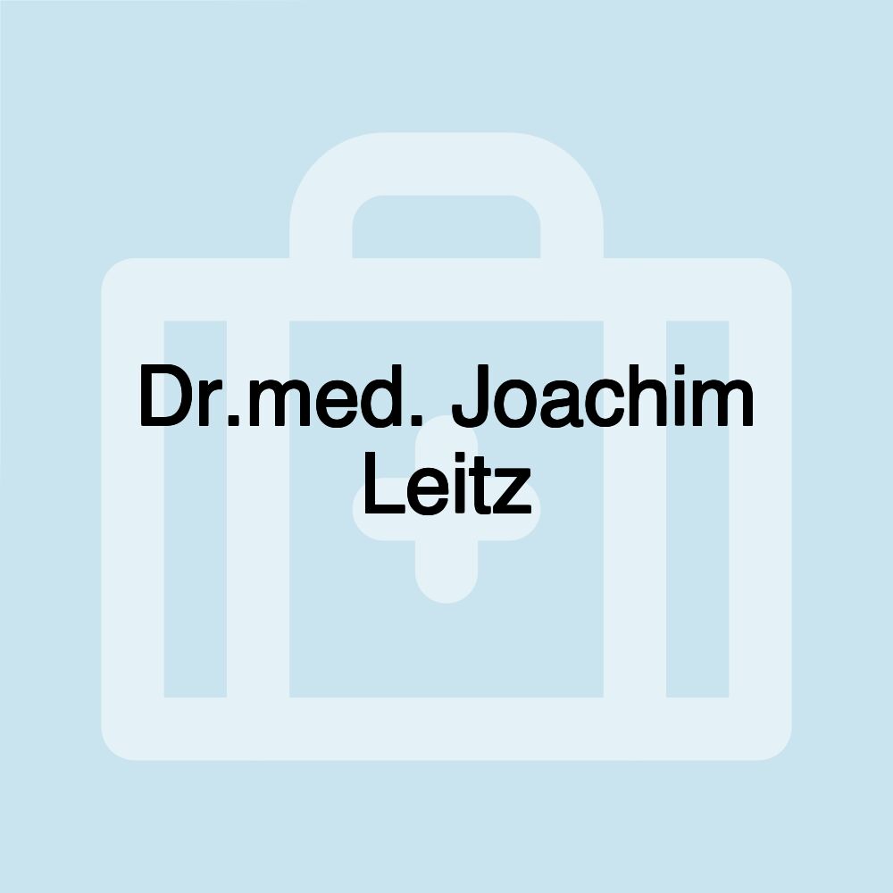 Dr.med. Joachim Leitz