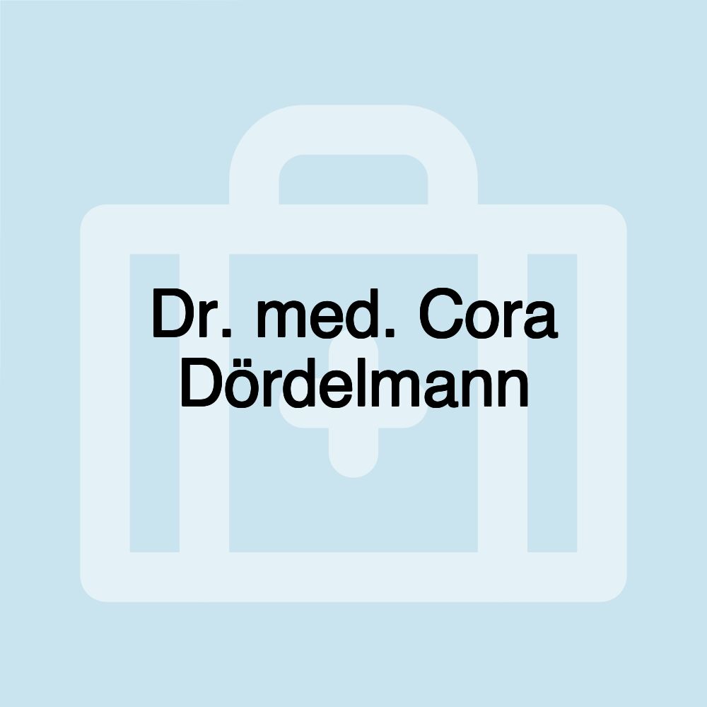 Dr. med. Cora Dördelmann