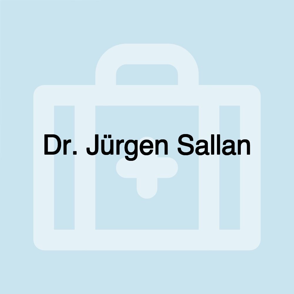 Dr. Jürgen Sallan