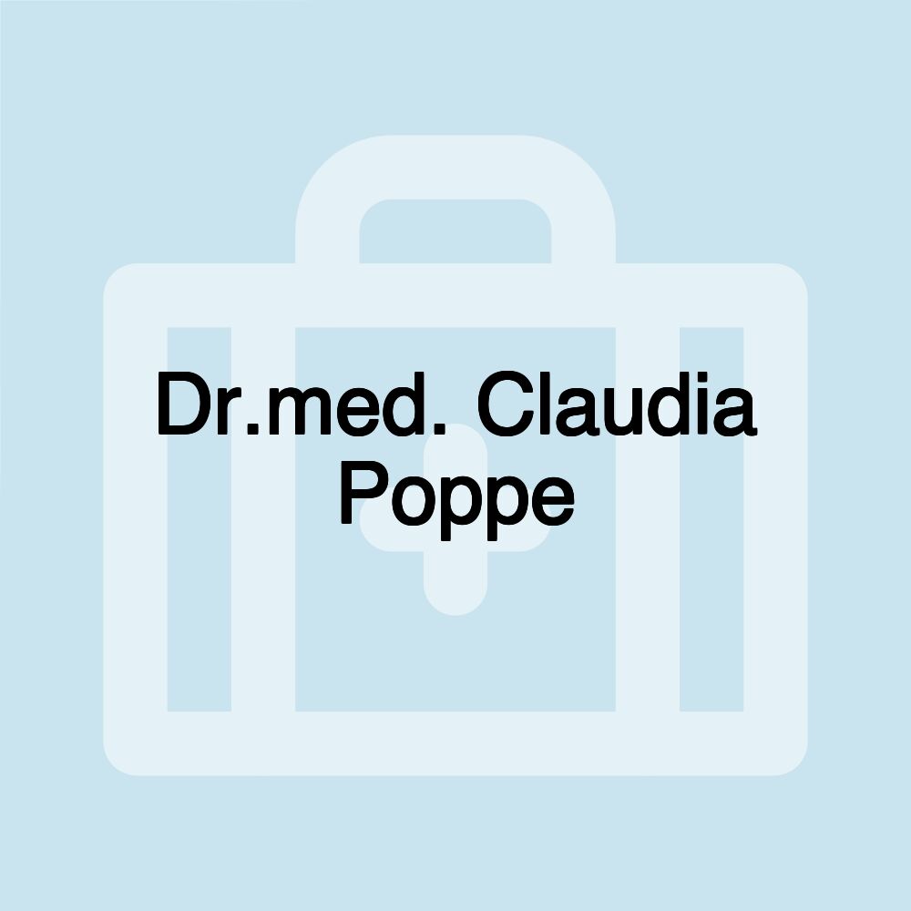 Dr.med. Claudia Poppe