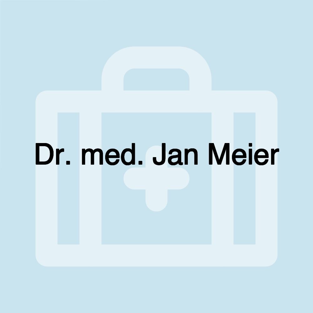 Dr. med. Jan Meier