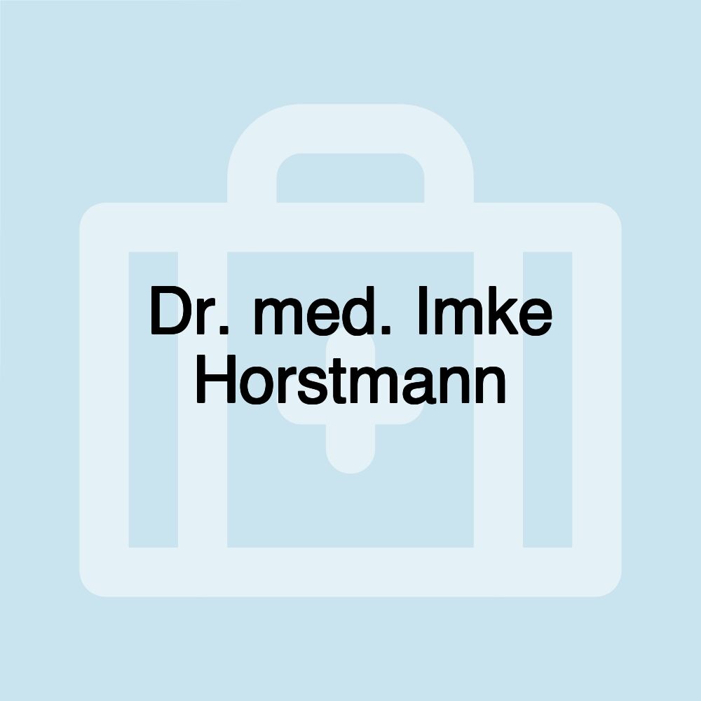 Dr. med. Imke Horstmann