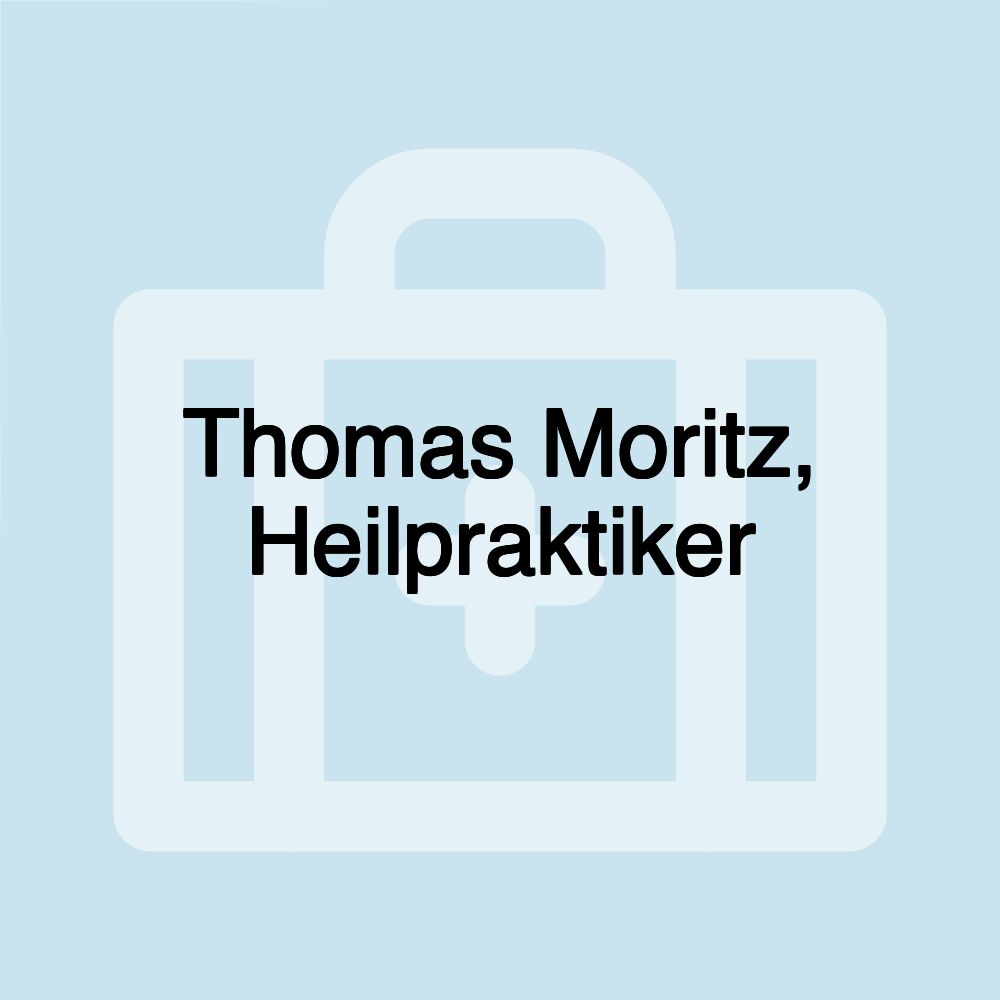 Thomas Moritz, Heilpraktiker