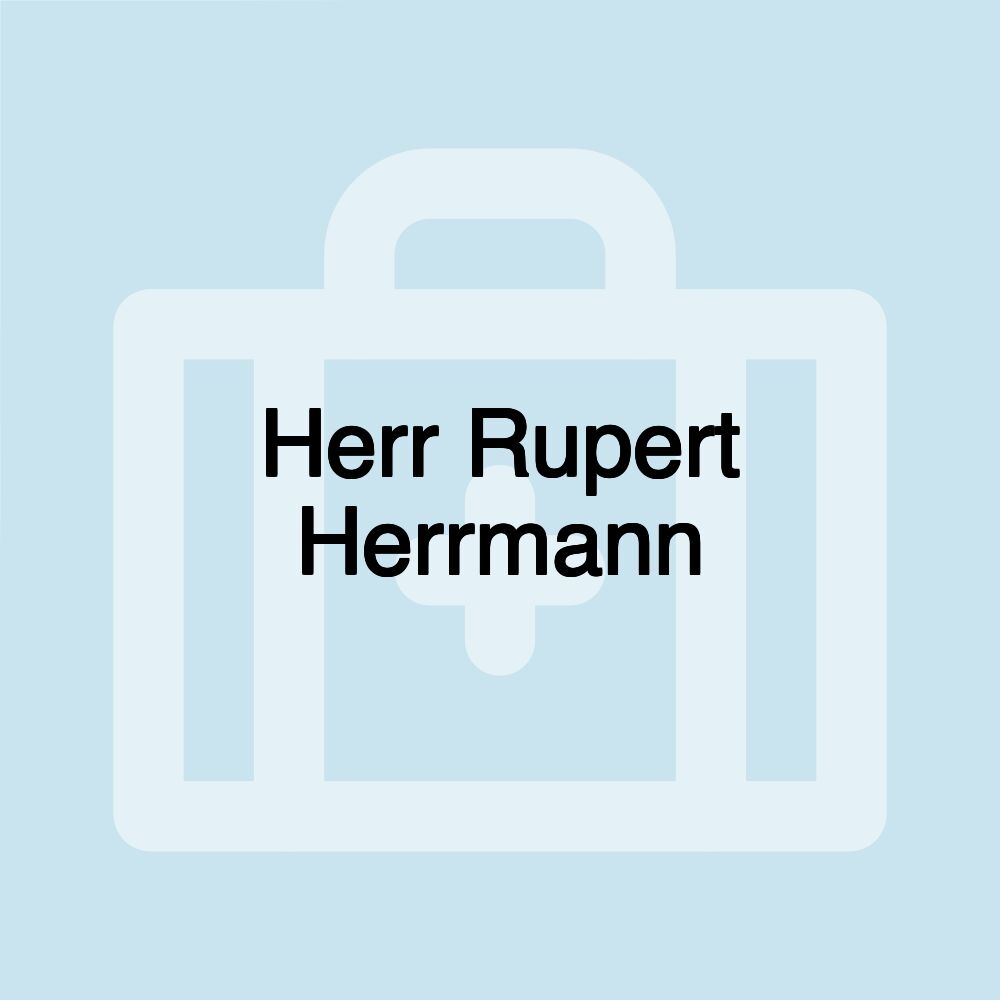 Herr Rupert Herrmann