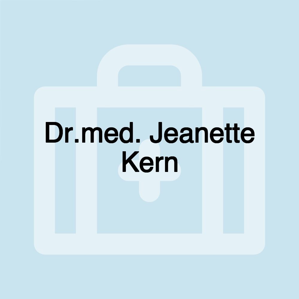 Dr.med. Jeanette Kern