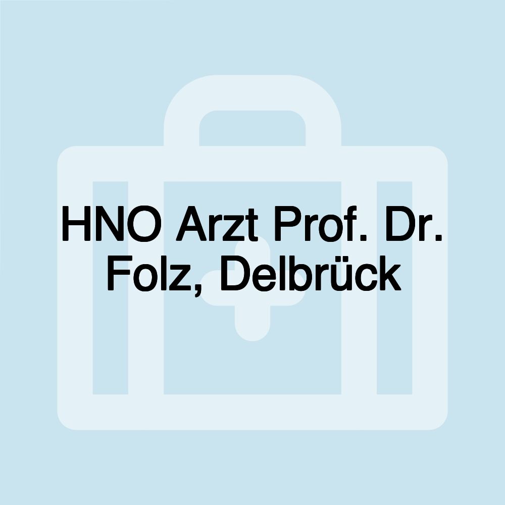 HNO Arzt Prof. Dr. Folz, Delbrück