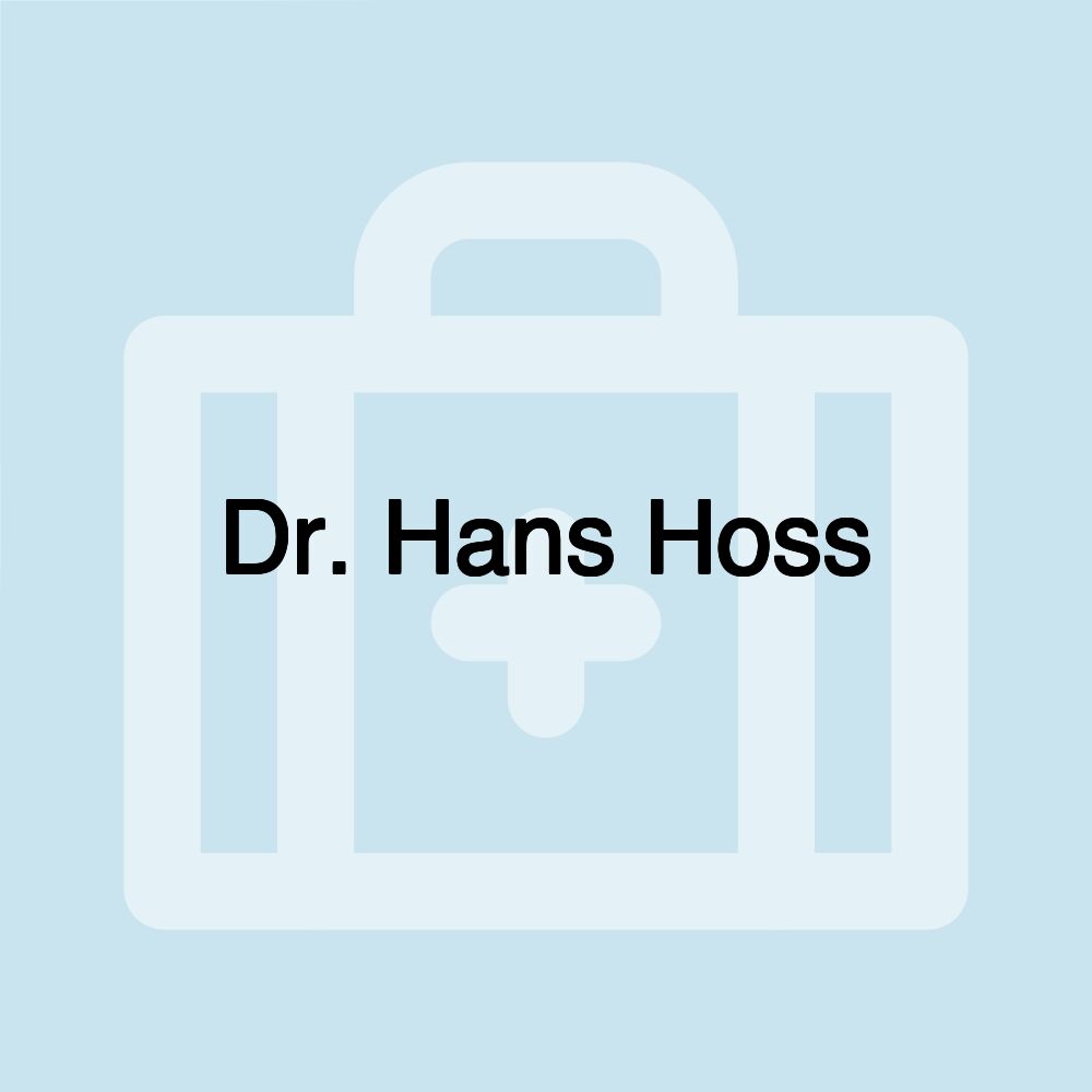 Dr. Hans Hoss