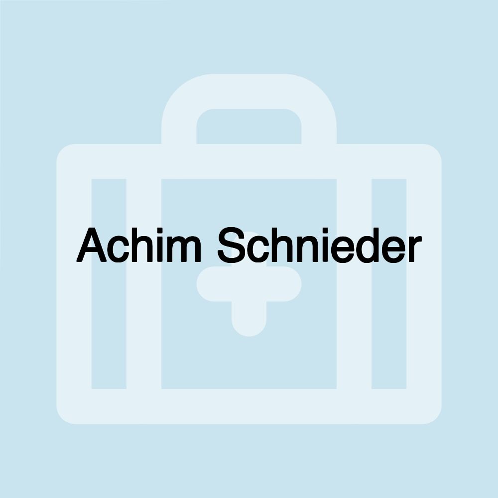 Achim Schnieder