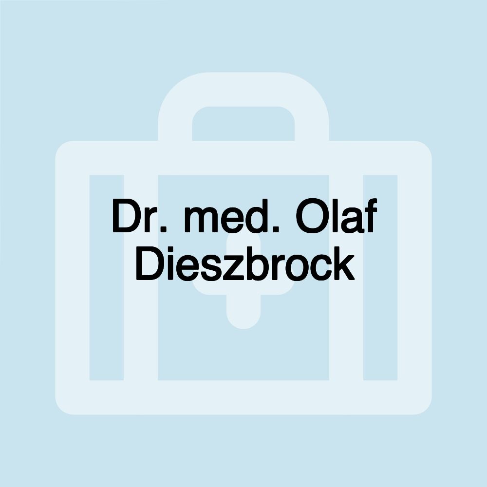 Dr. med. Olaf Dieszbrock